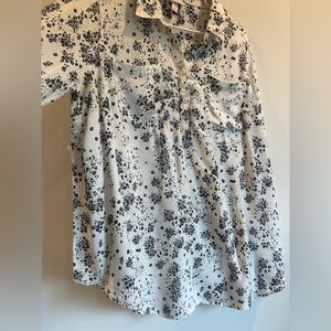 Isabel Maternity Floral Long Sleeve Shirt